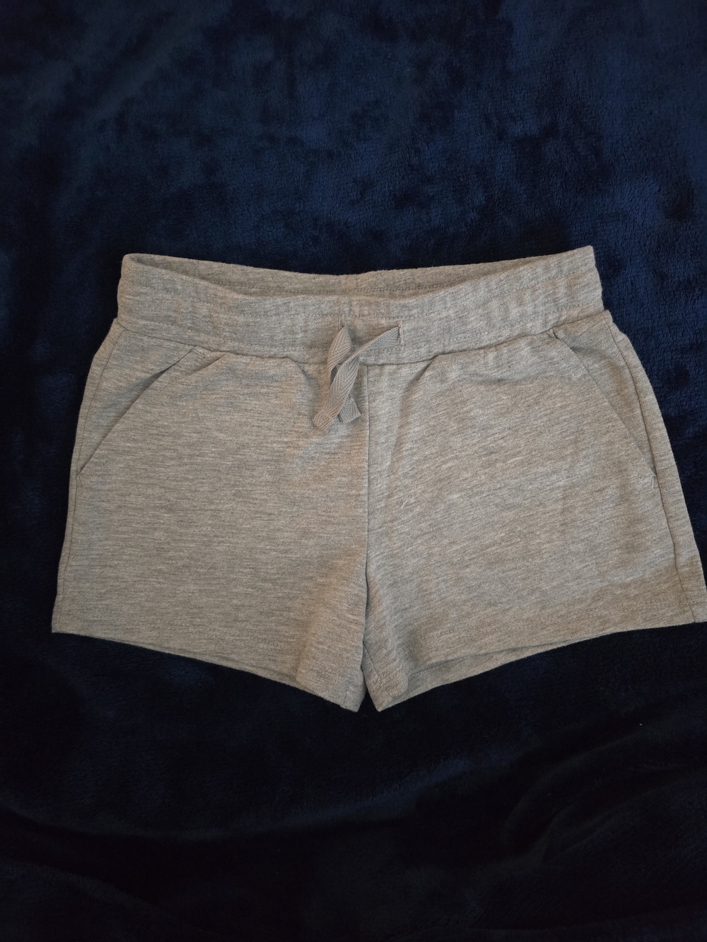 Cat & Jack Light Gray Knit Athletic Shorts with Drawstring